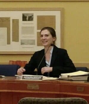 Kathleen enjoying her work on the Tiburon Planning Commission