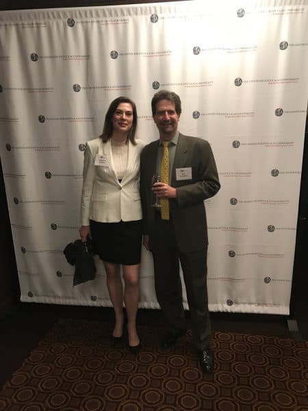 Kathleen and Rick at the Center for Justice and Accountability annual benefit